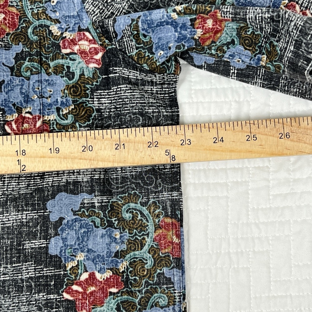 VTG Reyn Spooner Shirt Men's M Hawaiian  Traditionals Floral Kloth 1/4 Button - Picture 7 of 9